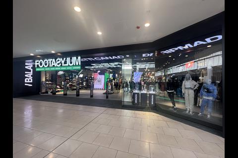 Exterior of Footasylum store, Lakeside Shopping Centre